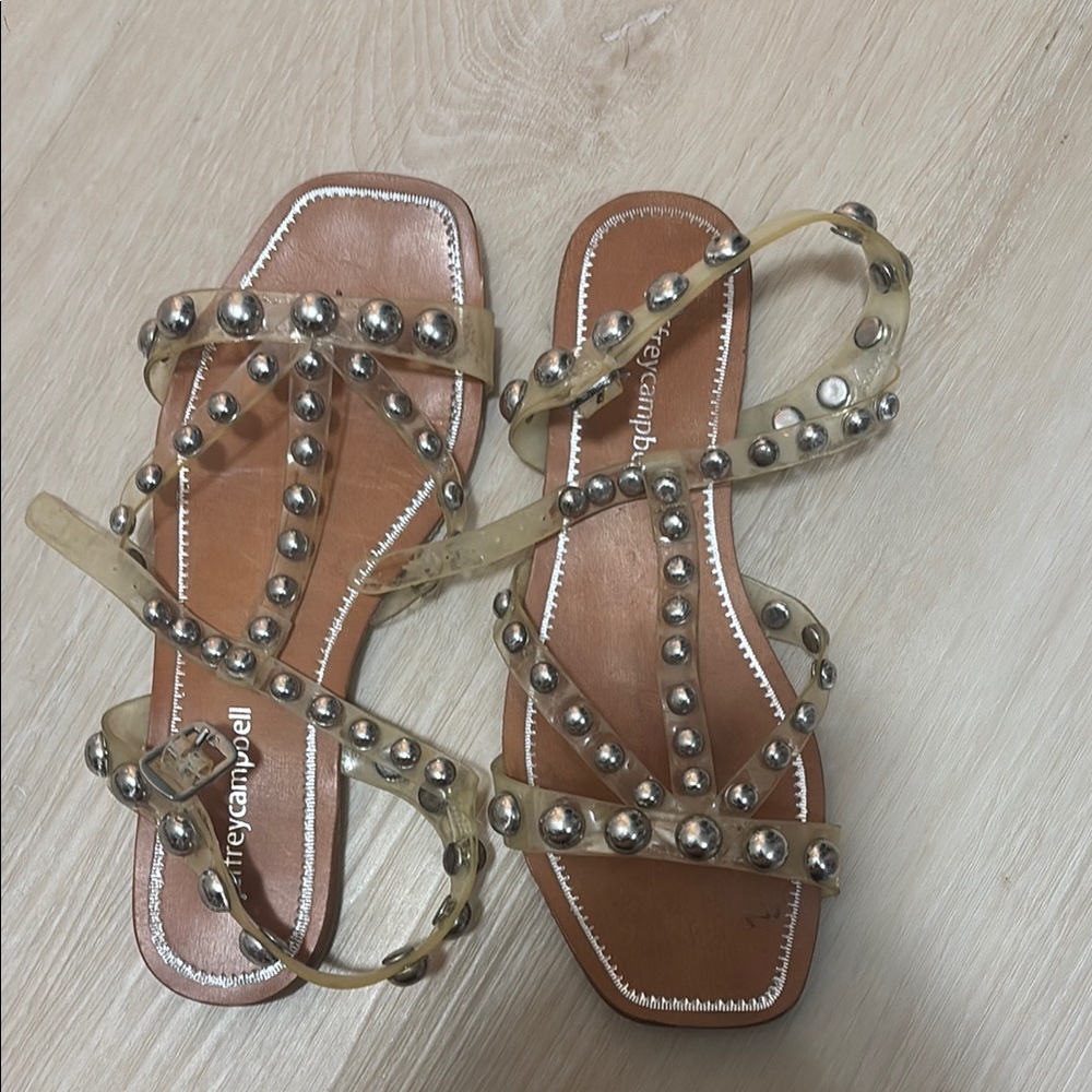 Jeffrey Campbell Clear Stud Sandals